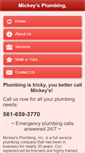 Mobile Screenshot of mickeysplumbing.com